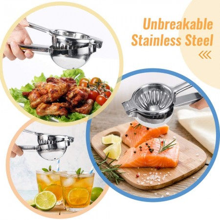 Lemon Squeezer Super High Quality Stainless Steel 304 Hand Press Juicer Manual Citrus for Juicing Lemon ＆ Limes, Vegetables